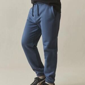 NWOT American Giant Sweatpant Men's Medium Blue Joggers 100% Cotton USA Made